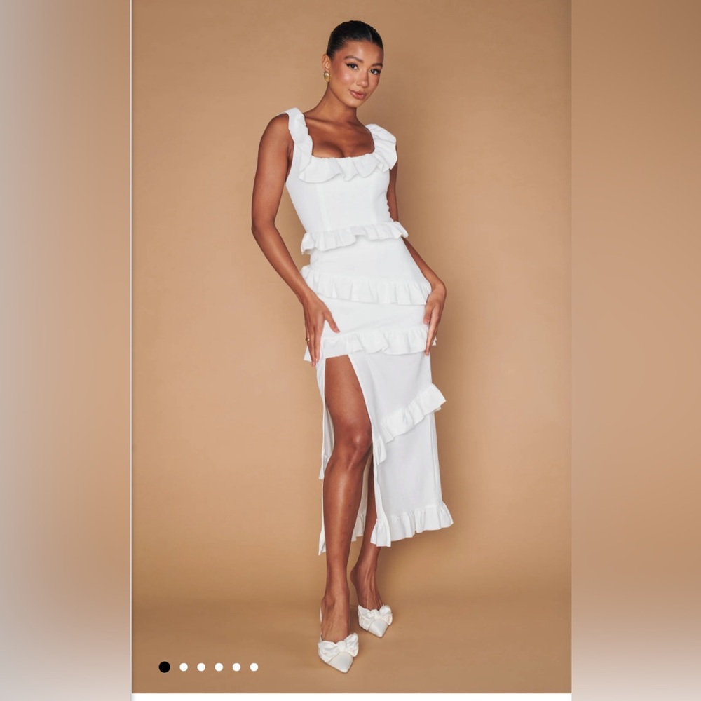 Show Me Your Mimi White Greta Dress XS